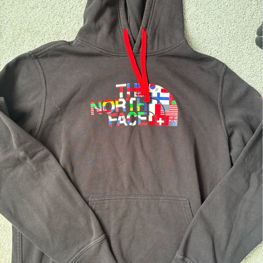 The North Face Black and Red Hoodie